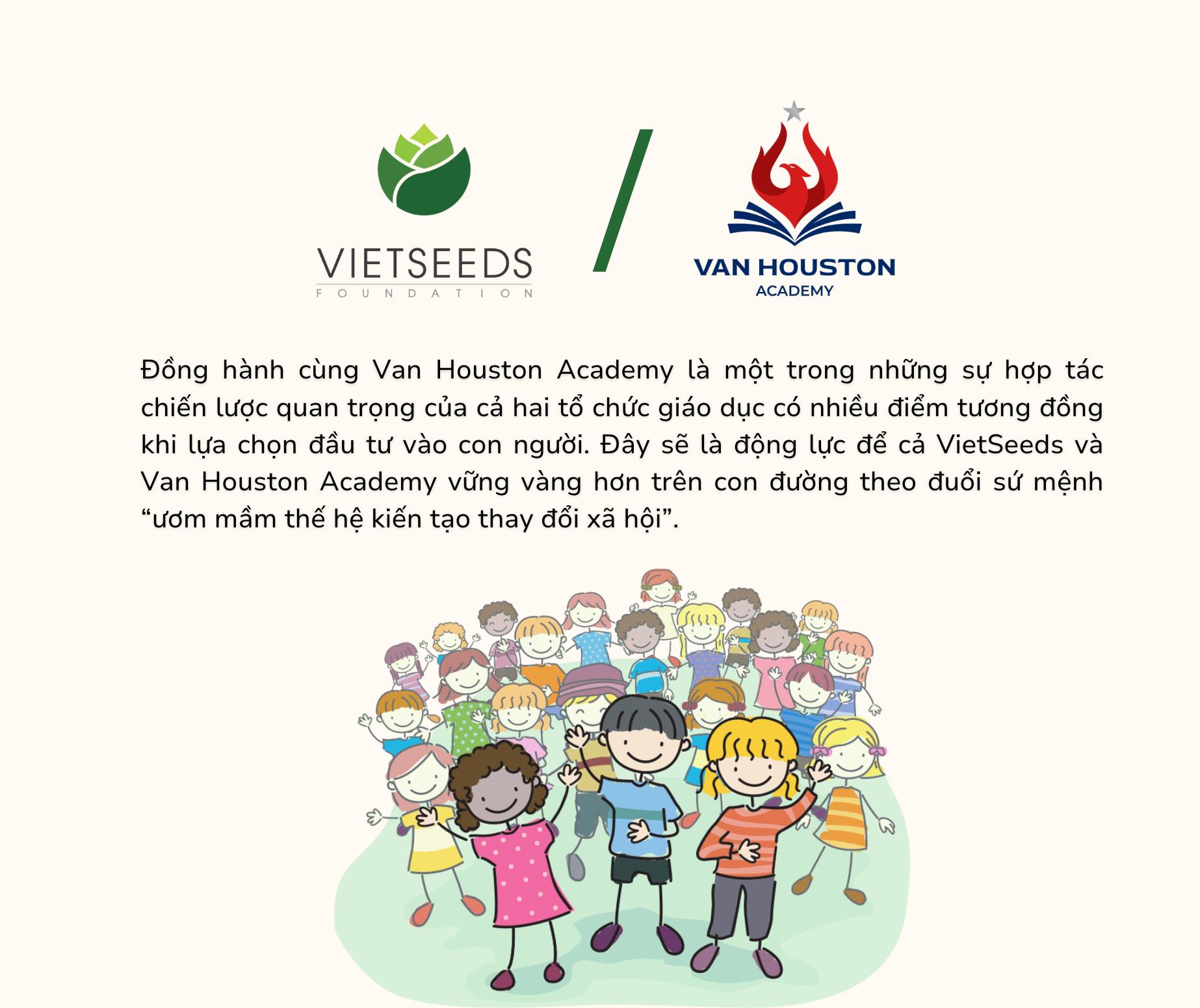 VIETSEEDS OFFICIALLY ACCOMPANIES WITH VAN HOUSTON ACADEMY